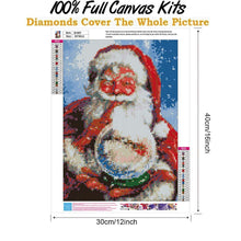 Charger l'image dans la galerie, Père Noël - diamant rond complet - 30x40cm