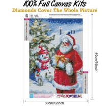 Charger l'image dans la galerie, Père Noël - diamant rond complet - 30x40cm