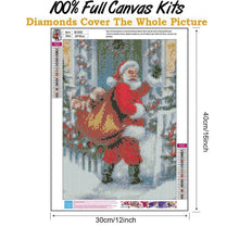 Charger l'image dans la galerie, Père Noël - diamant rond complet - 30x40cm