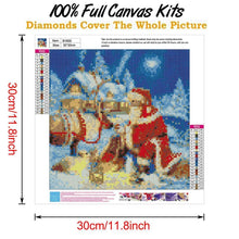 Charger l'image dans la galerie, Noël - diamant rond complet - 30x30cm