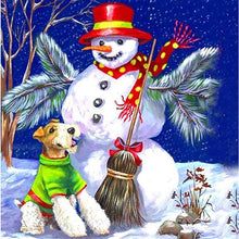 Charger l'image dans la galerie, Noël - diamant rond complet - 30x30cm