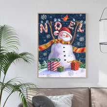 Charger l'image dans la galerie, Bonhomme de neige - diamant rond complet - 30x40cm