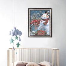 Charger l'image dans la galerie, Bonhomme de neige - diamant rond complet - 30x40cm