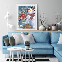 Charger l'image dans la galerie, Bonhomme de neige - diamant rond complet - 30x40cm