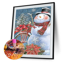 Charger l'image dans la galerie, Bonhomme de neige - diamant rond complet - 30x40cm