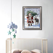 Charger l'image dans la galerie, Ensemble de père noël - diamant rond complet - 30x40cm