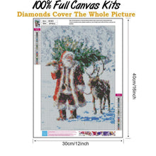Charger l'image dans la galerie, Ensemble de père noël - diamant rond complet - 30x40cm