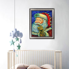 Charger l'image dans la galerie, Ensemble de père noël - diamant rond complet - 30x40cm