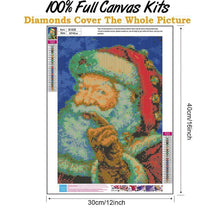 Charger l'image dans la galerie, Ensemble de père noël - diamant rond complet - 30x40cm