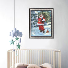 Charger l'image dans la galerie, Ensemble de père noël - diamant rond complet - 30x40cm