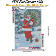 Charger l'image dans la galerie, Ensemble de père noël - diamant rond complet - 30x40cm