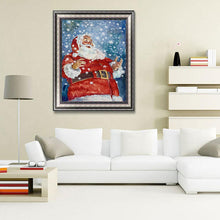 Charger l'image dans la galerie, Père Noël - diamant rond complet - 30x40cm