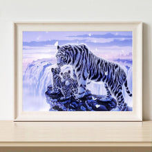 Charger l'image dans la galerie, Tigre - diamant rond complet - 40x30cm