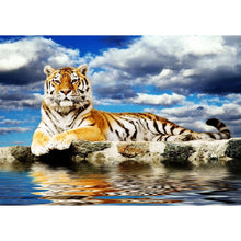Charger l'image dans la galerie, Tigre - diamant rond complet - 40x30cm