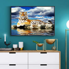 Charger l'image dans la galerie, Tigre - diamant rond complet - 40x30cm