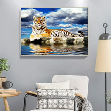 Charger l'image dans la galerie, Tigre - diamant rond complet - 40x30cm