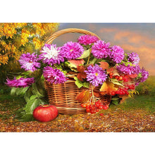 Charger l'image dans la galerie, Fleur - diamant rond complet - 40x30cm