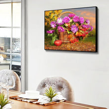 Charger l'image dans la galerie, Fleur - diamant rond complet - 40x30cm