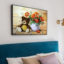 Charger l'image dans la galerie, Fleur - diamant rond complet - 40x30cm