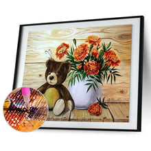 Charger l'image dans la galerie, Fleur - diamant rond complet - 40x30cm