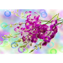 Charger l'image dans la galerie, Fleur - diamant rond complet - 40x30cm