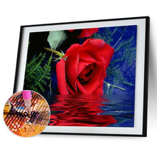 Charger l'image dans la galerie, Fleur - diamant rond complet - 40x30cm