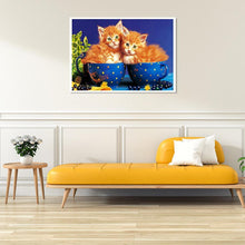 Charger l'image dans la galerie, Animal de chat - diamant rond complet - 40x30cm