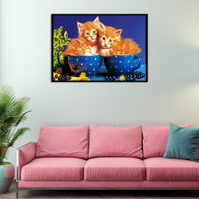 Charger l'image dans la galerie, Animal de chat - diamant rond complet - 40x30cm