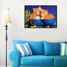 Charger l'image dans la galerie, Animal de chat - diamant rond complet - 40x30cm