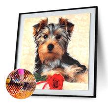 Charger l'image dans la galerie, Animal de chien - diamant rond complet - 30x30cm