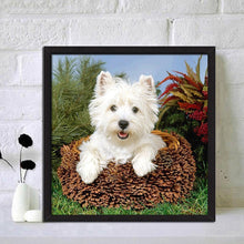 Charger l'image dans la galerie, Chien - diamant rond complet - 30x30cm