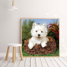 Charger l'image dans la galerie, Chien - diamant rond complet - 30x30cm