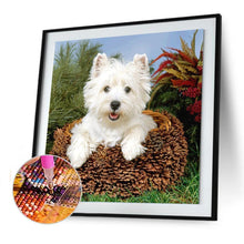 Charger l'image dans la galerie, Chien - diamant rond complet - 30x30cm