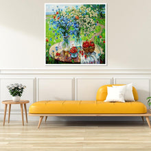 Charger l'image dans la galerie, Fleurs - diamant rond complet - 30x30cm