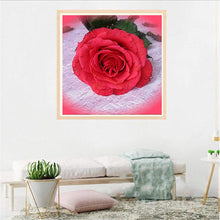 Charger l'image dans la galerie, Fleurs - diamant rond complet - 30x30cm