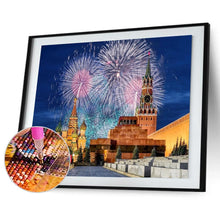 Charger l'image dans la galerie, Feux d’artifice - diamant rond complet - 40x30cm