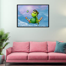 Charger l'image dans la galerie, Petit dinosaure - diamant rond complet - 40x30cm