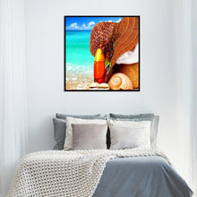 Charger l'image dans la galerie, Bord de mer - diamant rond complet - 30x30cm