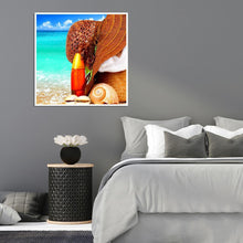 Charger l'image dans la galerie, Bord de mer - diamant rond complet - 30x30cm