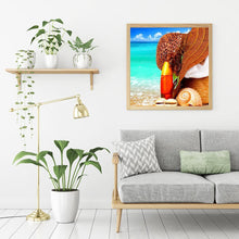 Charger l'image dans la galerie, Bord de mer - diamant rond complet - 30x30cm