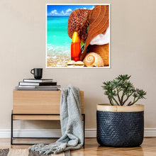 Charger l'image dans la galerie, Bord de mer - diamant rond complet - 30x30cm