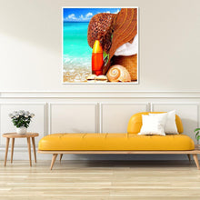 Charger l'image dans la galerie, Bord de mer - diamant rond complet - 30x30cm