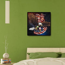Charger l'image dans la galerie, Aigle - diamant rond complet - 30x30cm