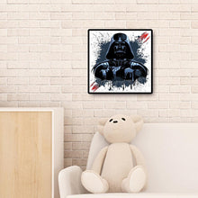 Charger l'image dans la galerie, Guerrier noir - diamant rond complet - 30x30cm