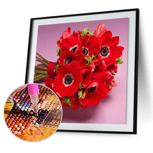 Charger l'image dans la galerie, Fleurs - diamant rond complet - 30x30cm