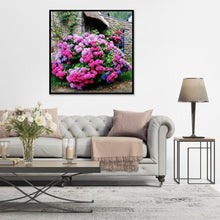 Charger l'image dans la galerie, Fleurs - diamant rond complet - 30x30cm