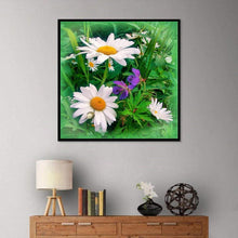 Charger l'image dans la galerie, Fleurs - diamant rond complet - 30x30cm