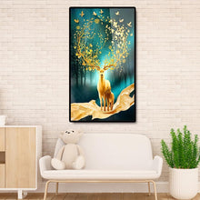 Charger l'image dans la galerie, Cerf chanceux - diamant rond complet - 45x85cm