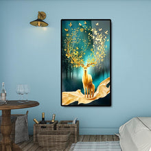 Charger l'image dans la galerie, Cerf chanceux - diamant rond complet - 45x85cm