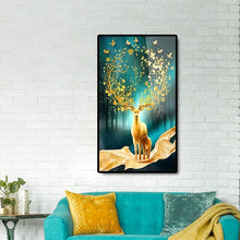 Charger l'image dans la galerie, Cerf chanceux - diamant rond complet - 45x85cm